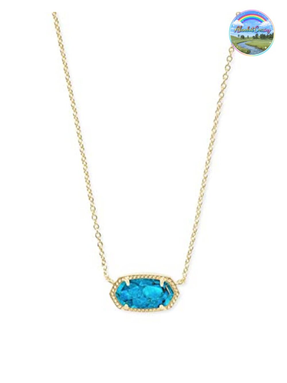 Kendra Scott Elisa Pendant Necklace 14k Gold-Plated Women's Fashion Jewelry